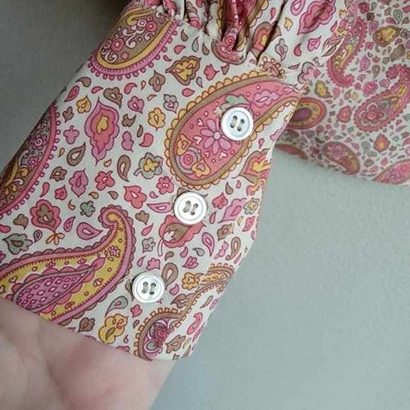 Doen Scarlet Top in Golden Hour Paisley size XS NWT - Picture 8 of 12